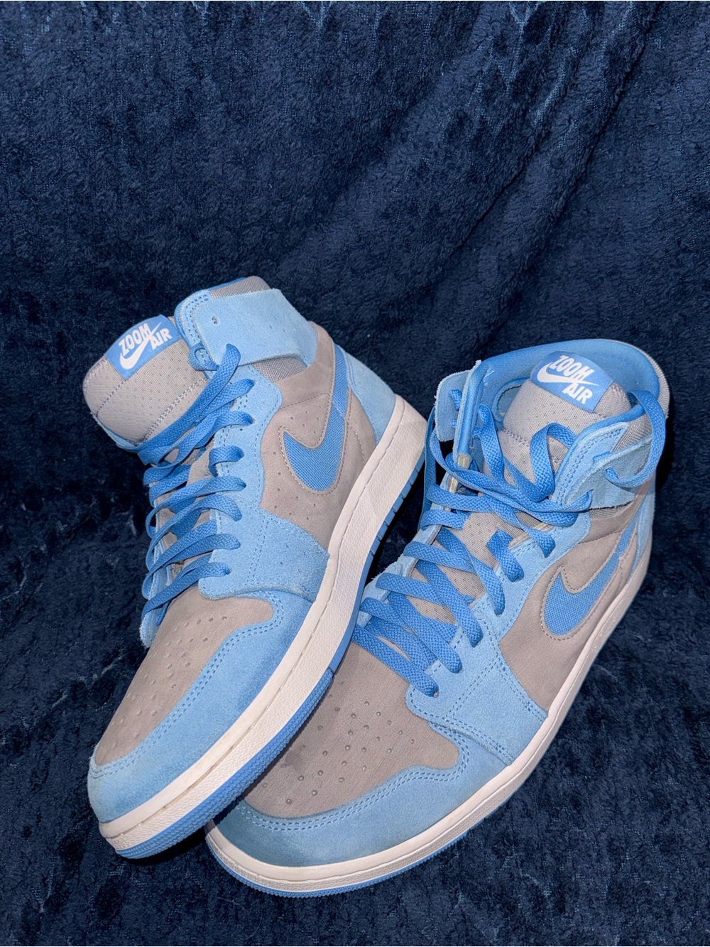 Size 12 Nike Air Jordan 1 High Zoom CMFT 2 in the "University Blue" colorway